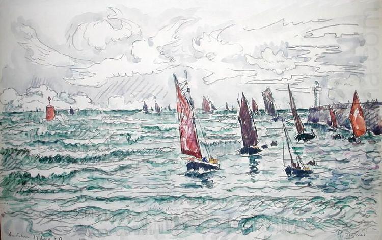 Audierne, Return of the Fishing Boats, Paul Signac